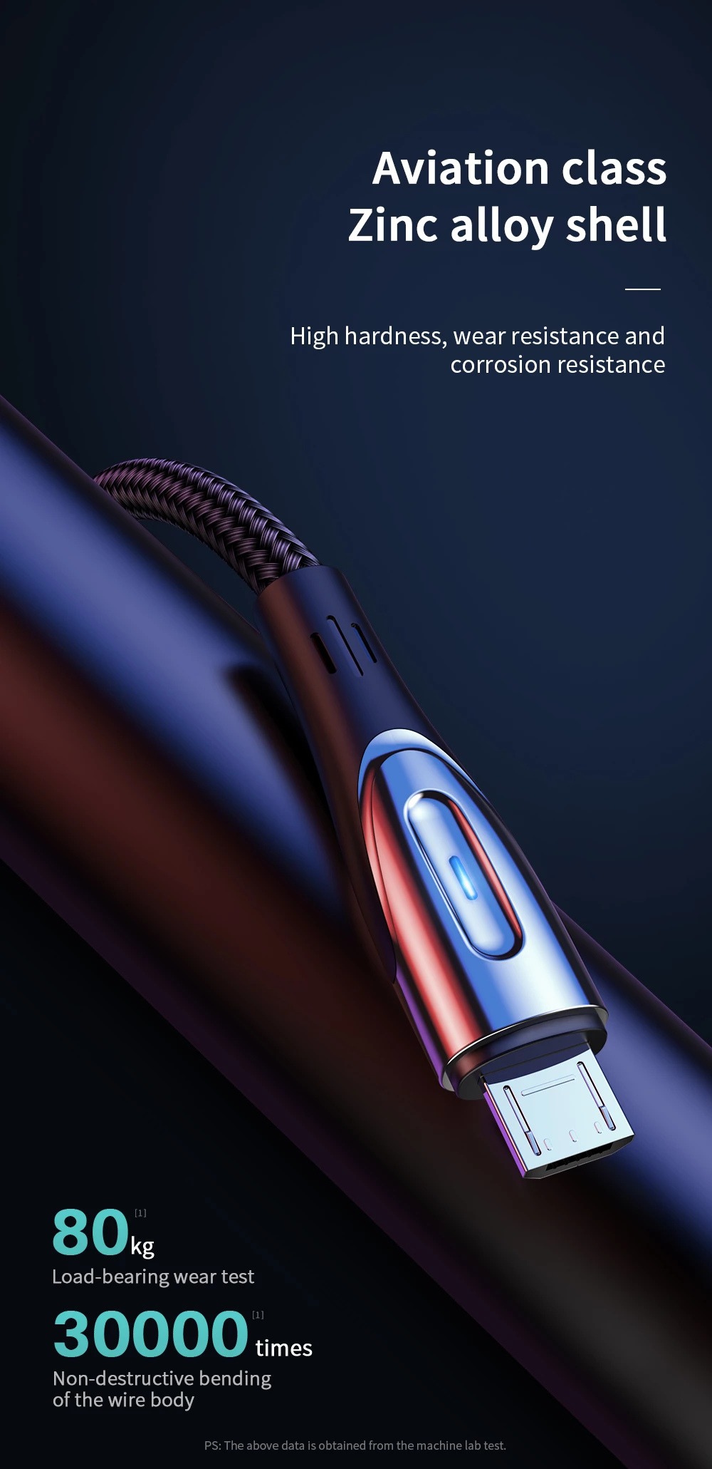 Kabllo Joyroom Sharp Series S-M411, 2m, USB-A në micro USB, 3A, e zezë