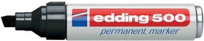 Marker permanent, Edding, 500, majë pjerrët 2–7 mm, i zi