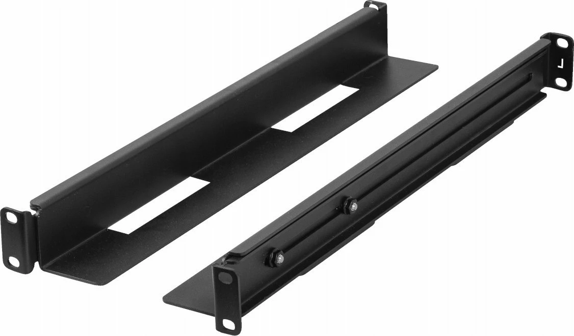 Shina montimi Lanberg AK-1901-B për kabinet rack 19\", 1U, rrëshqitëse, 397-680 mm, 90 kg, e zezë