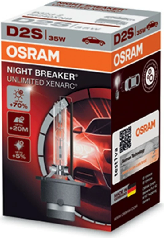 Lampa D2s 12v 35w +70%  Night Breaker®