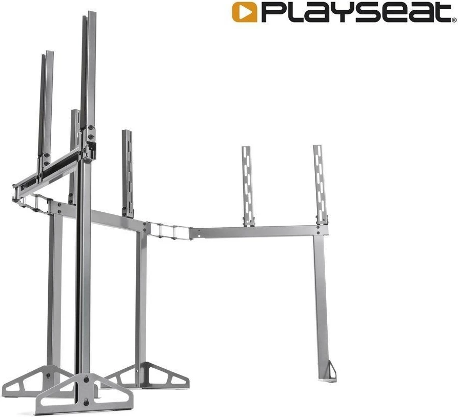 Mbajtëse për 3 monitorë/TV Playseat TV Stand Triple Package, e rregullueshme, ngjyrë metalike