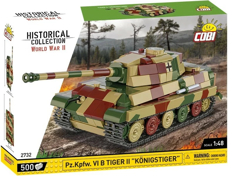 Set blloqesh Cobi Tiger II Königstiger, Historical Collection, 500 pjesë, Kamuflazh