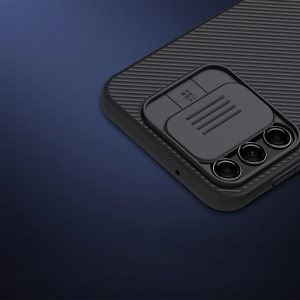 Mbështjellës Nillkin CamShield Case për Samsung Galaxy A14 5G / Galaxy A14, me kapak kamere, Kaltër