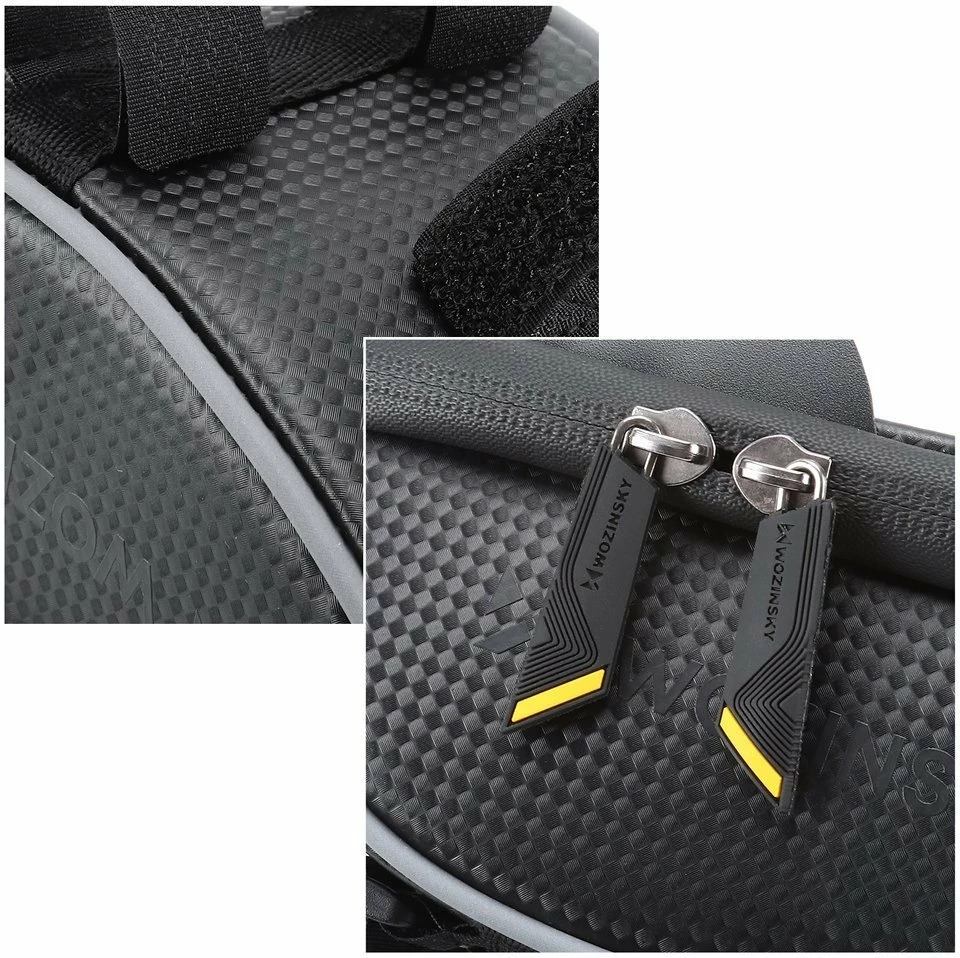 Çantë timoni për biçikletë Wozinsky WBB16BK me mbështjellës telefoni, 1L, e zezë