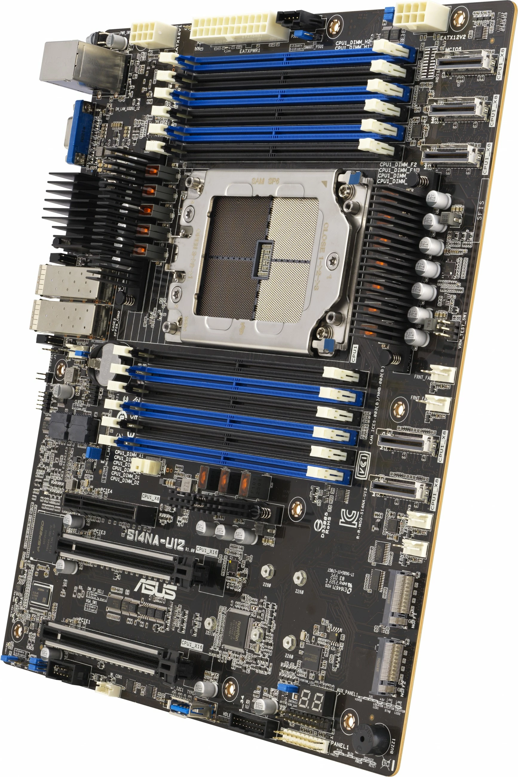 Pllakë amë ASUS S14NA-U12/ASMB11, LGA 4844, DDR5, 2x25G