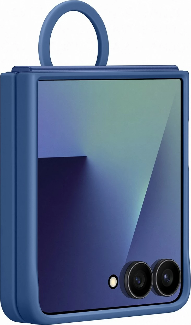 Mbështjellës Samsung Ring Case për Galaxy Flip7, silikon, navy
