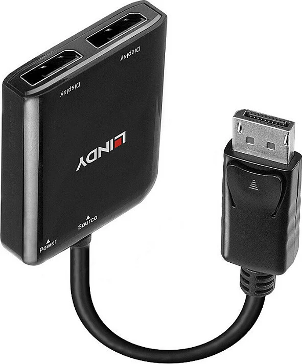 Hub DisplayPort LINDY 38430, MST 2x DP, 4K 30Hz, i zi