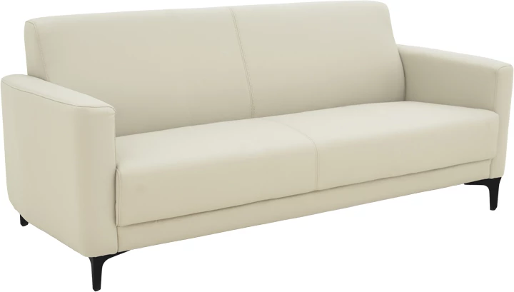 Divan treshe Sidica PU ngjyrë bezhë 185x82x81cm