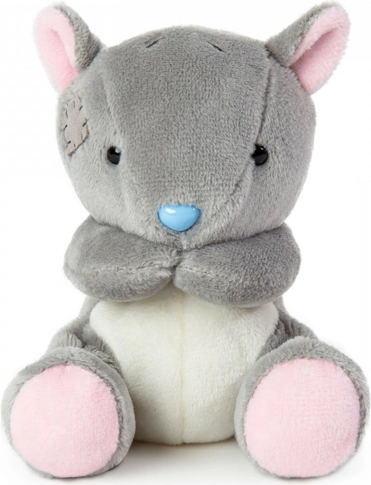 Maskotë pelushi My Blue Nose Friends, Ketrri Bolt, 10 cm, gri/krem/rozë