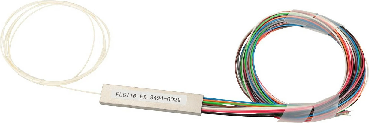 Splitter fibër optike Extralink PLC 1:16, 1m, 900µm, pa konektor