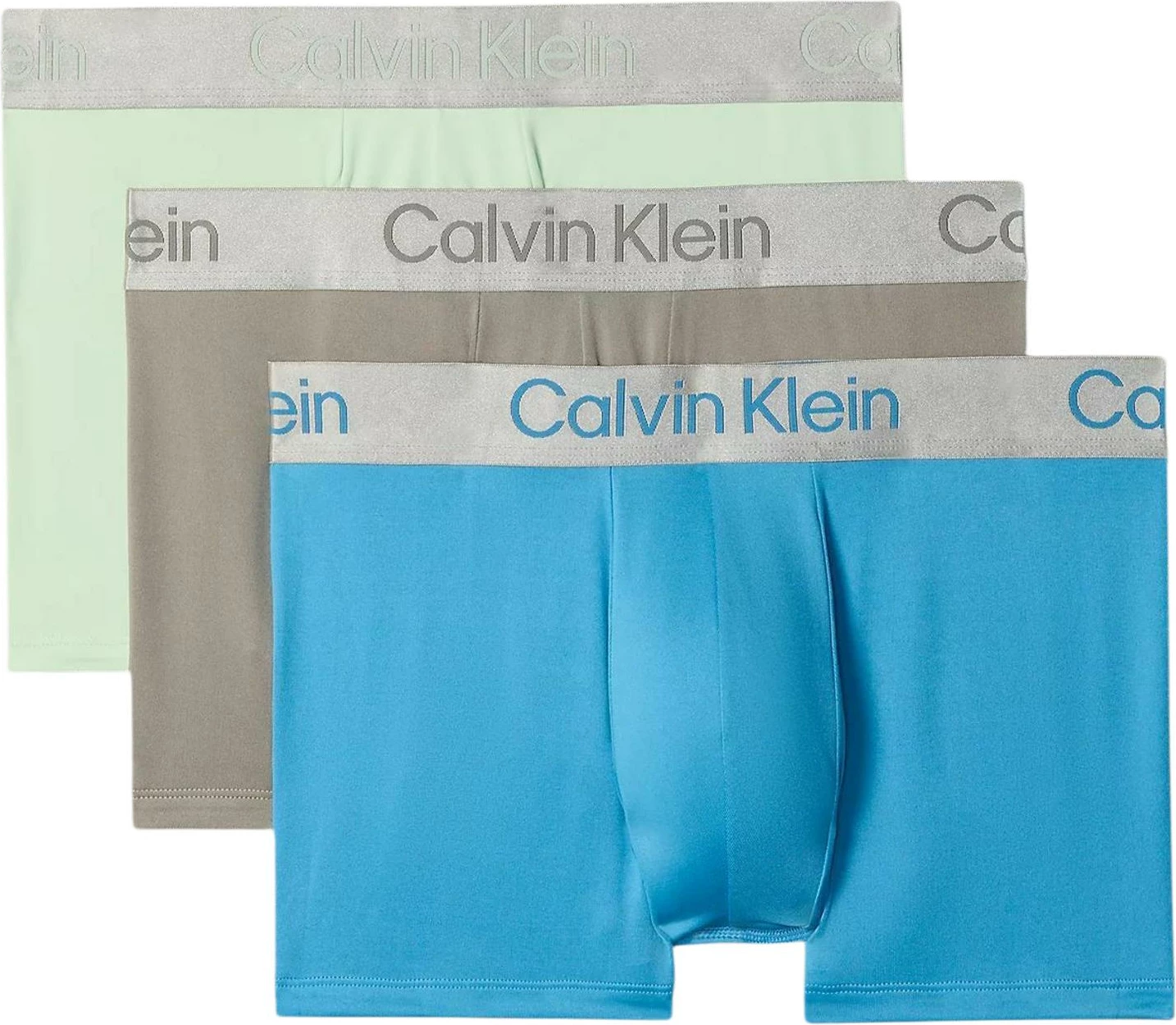 Të brendshme për meshkuj Calvin Klein Underwear Trunk LV00NB4269 (3 palë), gri e çelët [Madhësia: S]