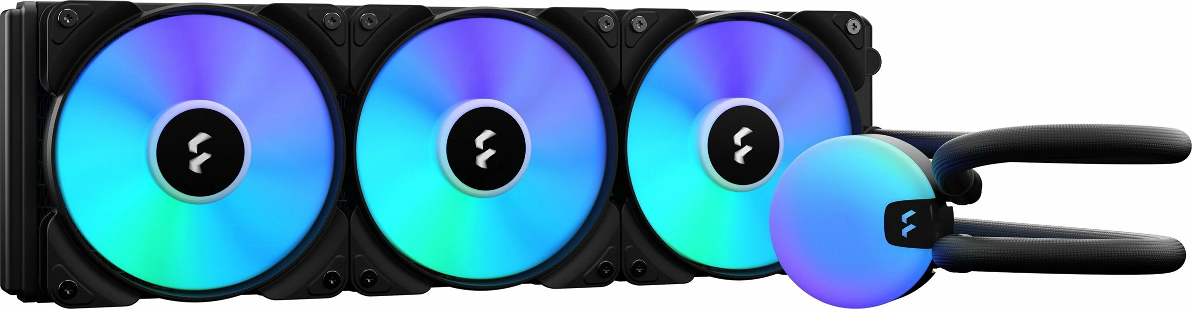 Ftohës uji AIO për procesor Fractal Design Lumen S36 v2 RGB 360 mm ARGB, 3x120 mm, e zezë