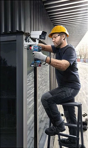 Shrauber goditës me bateri Bosch Professional GDX 18V-285, 18V, solo, në L-BOXX, kaltër/kuqe