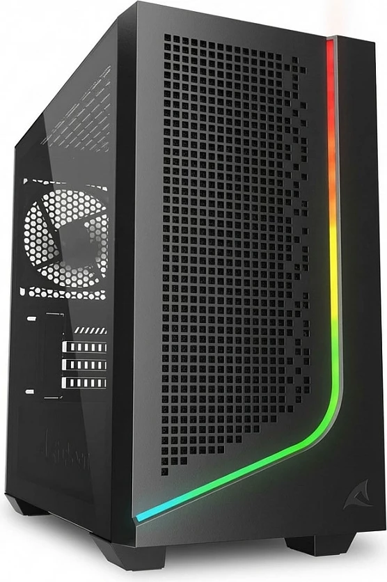 Kasë Sharkoon J1000 ARGB, mATX, e zezë