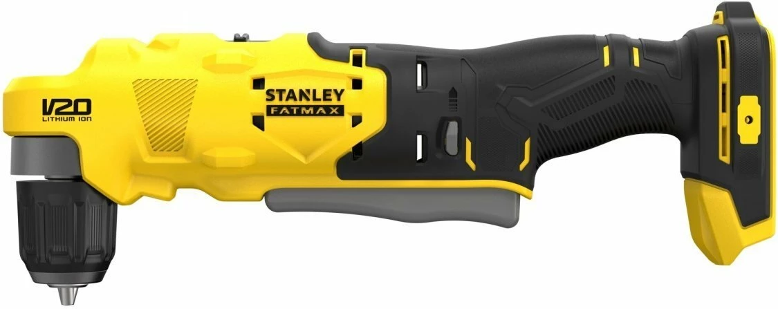 Bormashinë këndore Stanley FATMAX SFMCD750D2K 18V V20, 45Nm, 10mm, 2x2Ah, me karikues, me valixhe, e verdhë/zezë