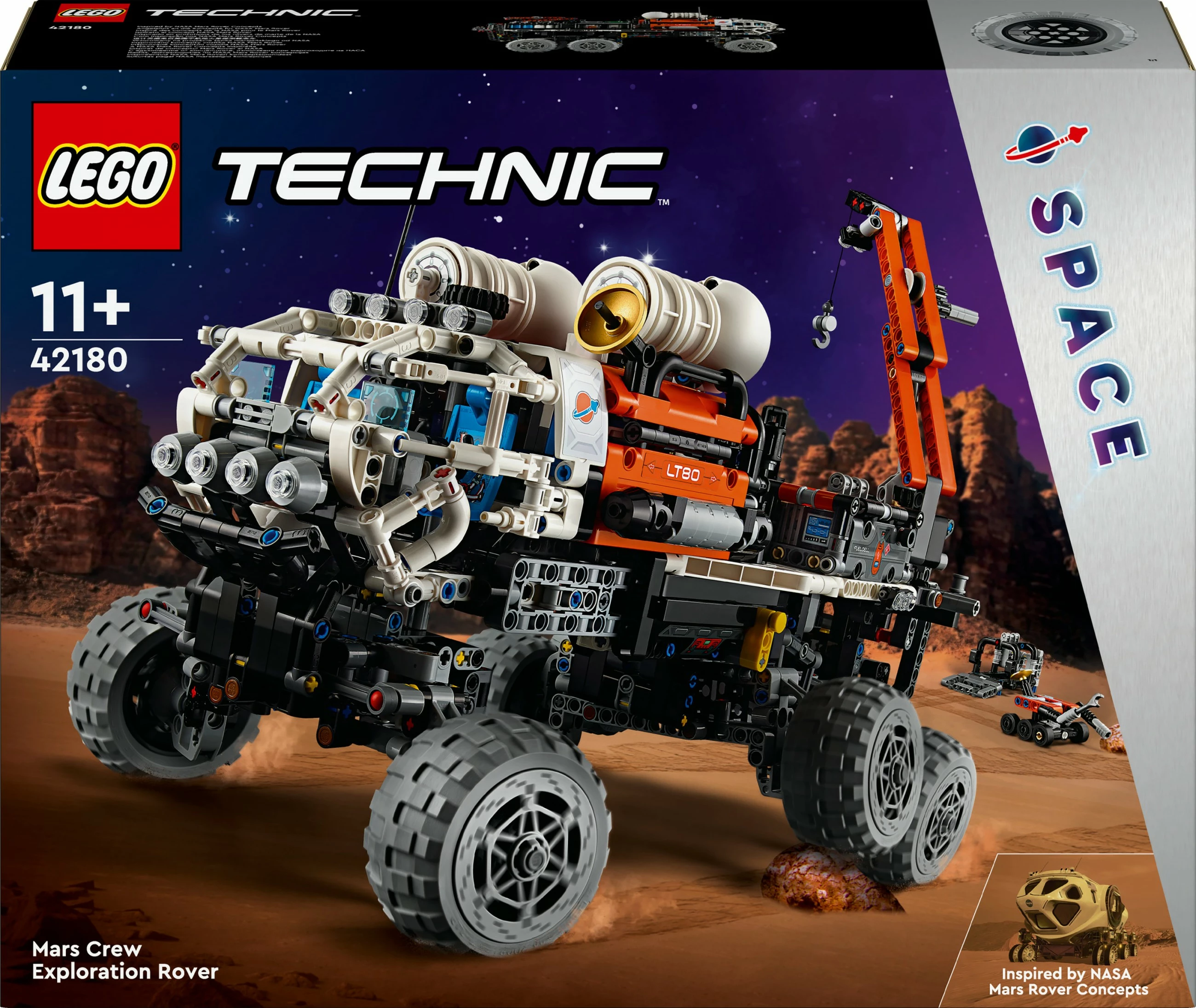 Set ndërtimi LEGO Mars Crew Exploration Rover, 11 vjeç+, 1599 pjesë, shumëngjyrësh