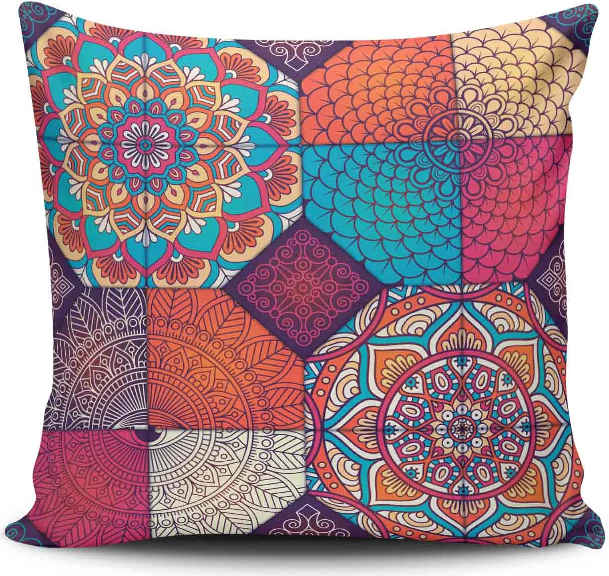 Jastëk Aberto Design, NKRLNT-374, shumëngjyrësh, 43x43cm