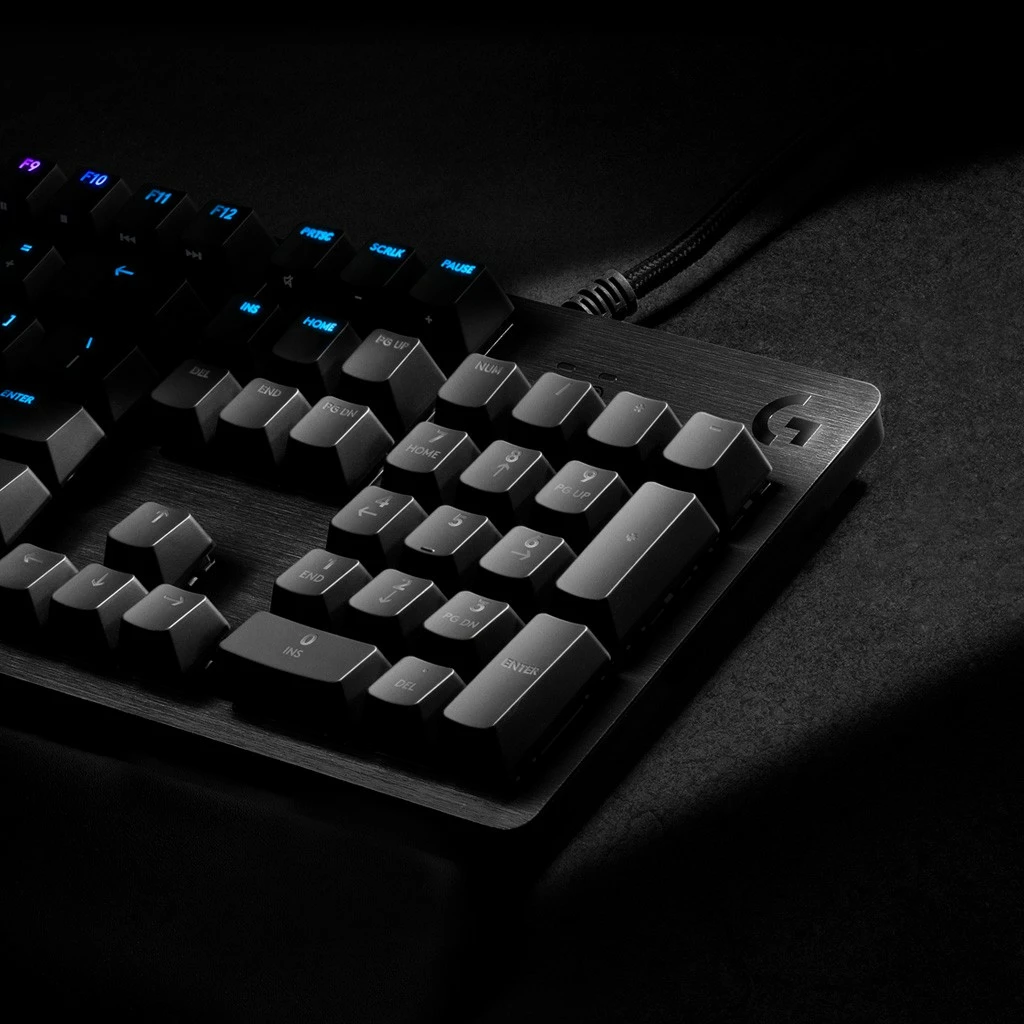 Tastierë mekanike Logitech G512 Carbon, GX Brown, RGB, QWERTZ, me kabllo, karbon