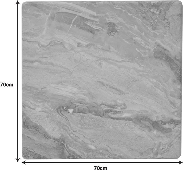 Sipërfaqe tavoline, ngjyrë mermeri e hirtë, t.Werzalit, 70x70cm