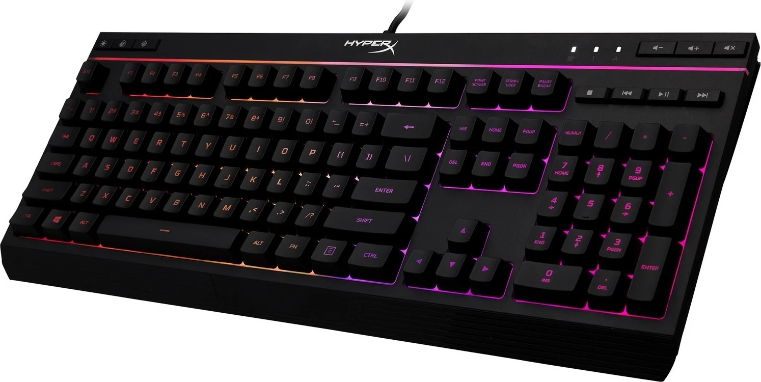 Tastierë HyperX Alloy Core RGB, QWERTY US English, e zezë
