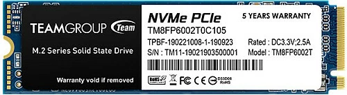SSD Team Group MP33 2TB M.2 NVMe PCIe 3.0, 2280, blu