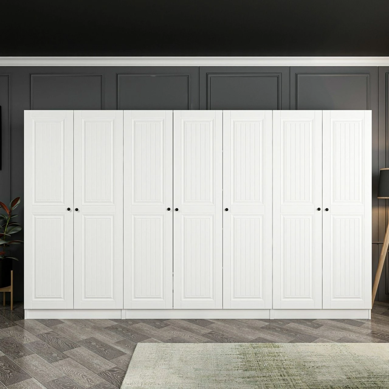 Dollap Skye Decor, ngjyrë e bardhë, Kale Mebran, 4776