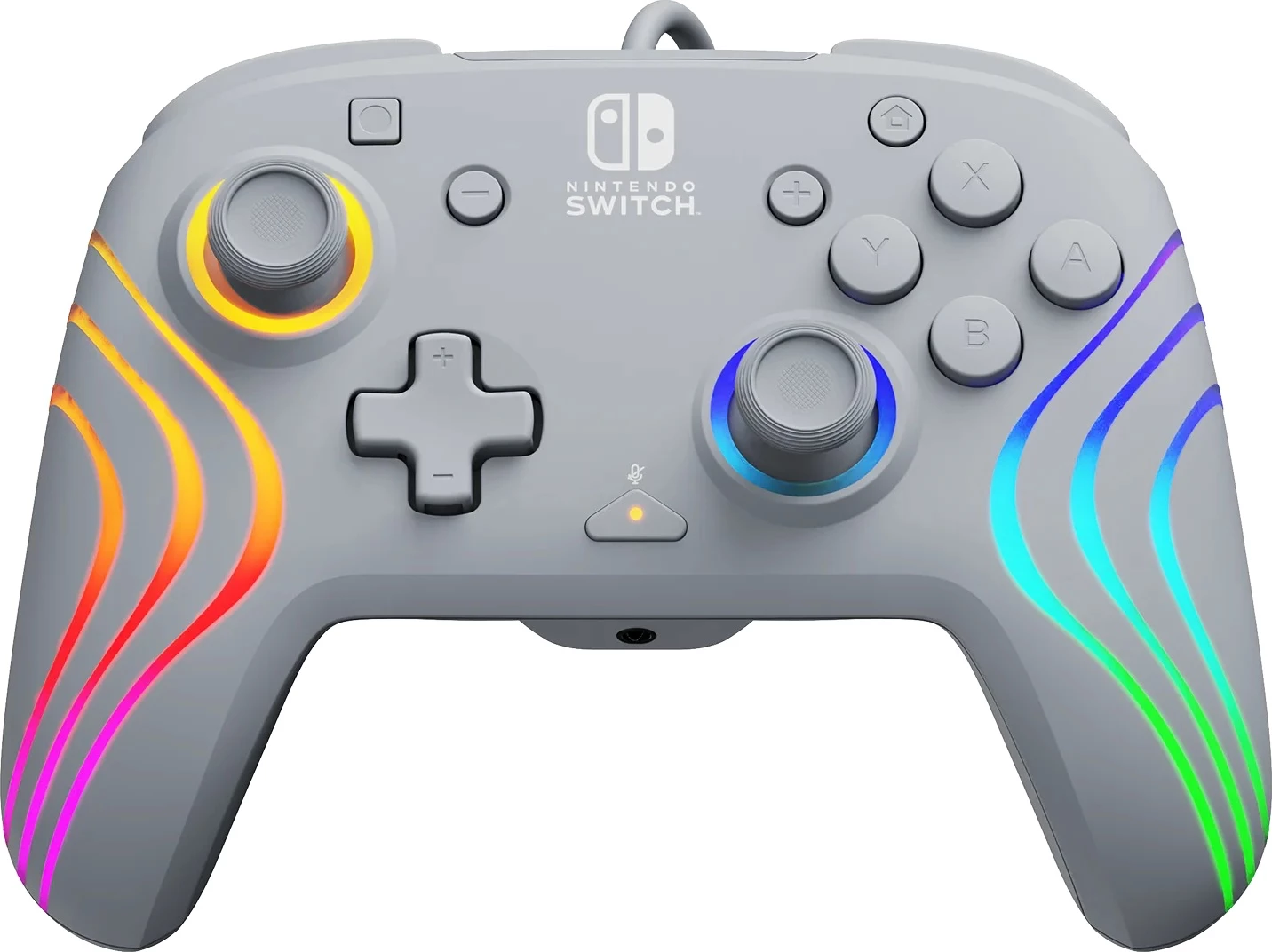 Kontrollor me kabllo PDP Afterglow Wave për Nintendo Switch/Switch OLED, gri