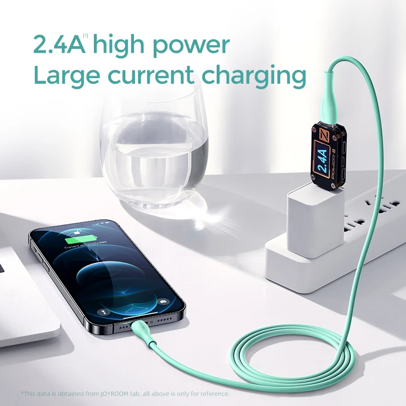 Kabllo për të dhëna dhe karikim Joyroom S-2030M8, USB-A në Lightning, 2m, e gjelbër