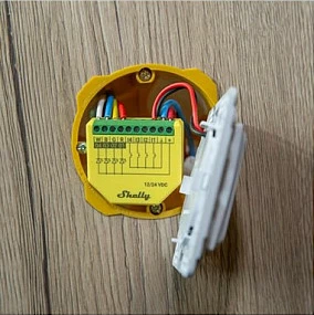 Kontroller RGBW Shelly Plus, Wireless, Wi-Fi, 4 kanale, Gjelbër, Verdhë