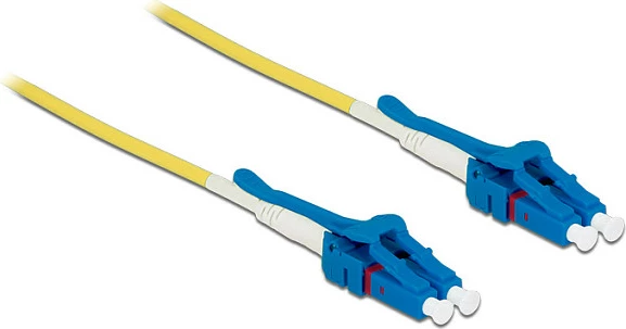 Kabllo fiber optike DeLOCK 85085, OS2 single-mode, LC-LC, 3 m, e verdhë
