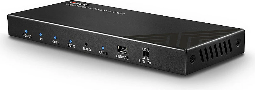 Splitter HDMI Lindy 4 Port, HDMI 2.0, 4K 60Hz, metal, i zi