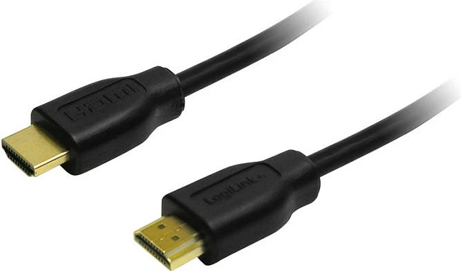 Kabllo HDMI LogiLink, A/M në A/M, 4K/30Hz, 0.5 m, e zezë