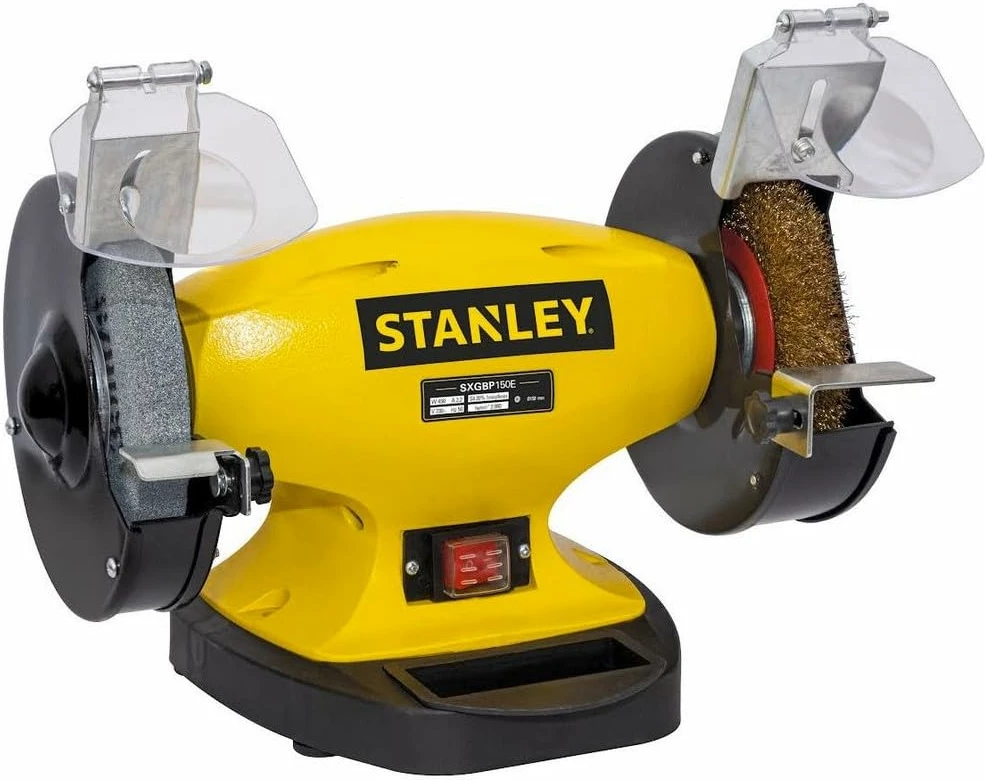 Makinë bluarëse & poliruese tavoline Stanley SXGBP150E 330W 150mm, e verdhë/zezë