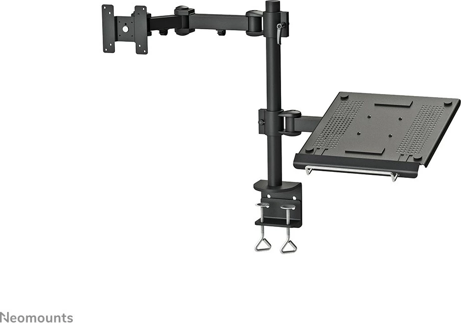 Krah tavoline Neomounts Newstar FPMA-D960NOTEBOOK, për monitor 10-27 inç dhe laptop, kapëse, i zi