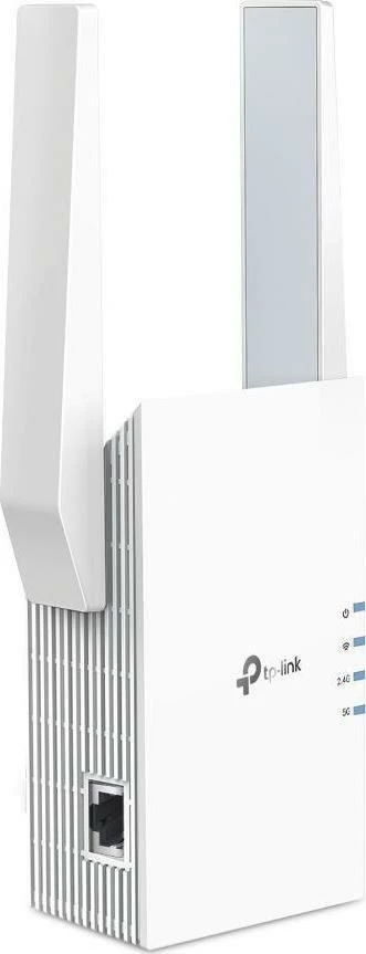 Zgjerues Wi‑Fi TP-Link RE705X WiFi 6 AX3000 Dual-Band 2.4/5 GHz, 1x Gigabit LAN, WPA3, Mesh/OneMesh, i bardhë