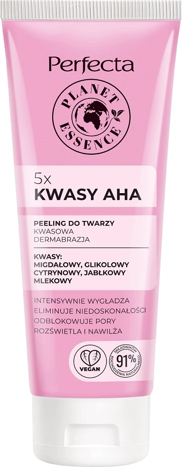 Peeling për fytyrë Perfecta Planet Essence Acidic Dermabrasion 5x AHA Acids për femra, 75ml