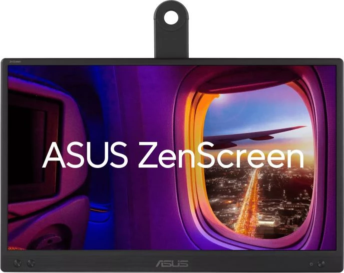Monitor portativ ASUS ZenScreen MB166CR (90LM07D3-B03170) 15", e zezë