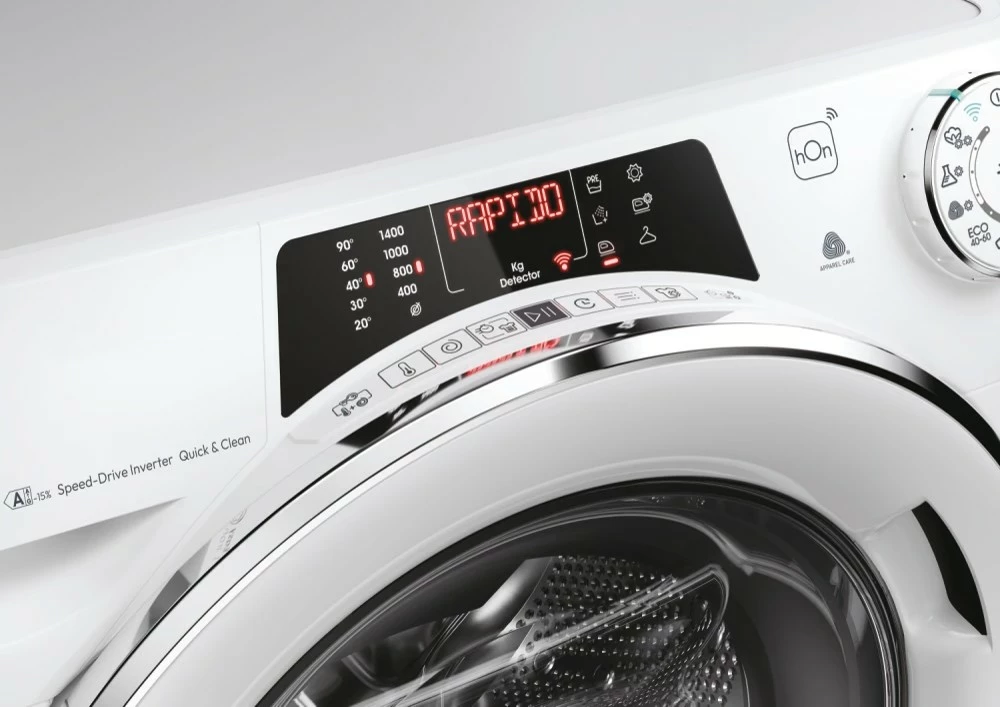 Lavatrice me tharëse Candy ROW 4966DWMC7-S 9 kg/6 kg, e bardhë