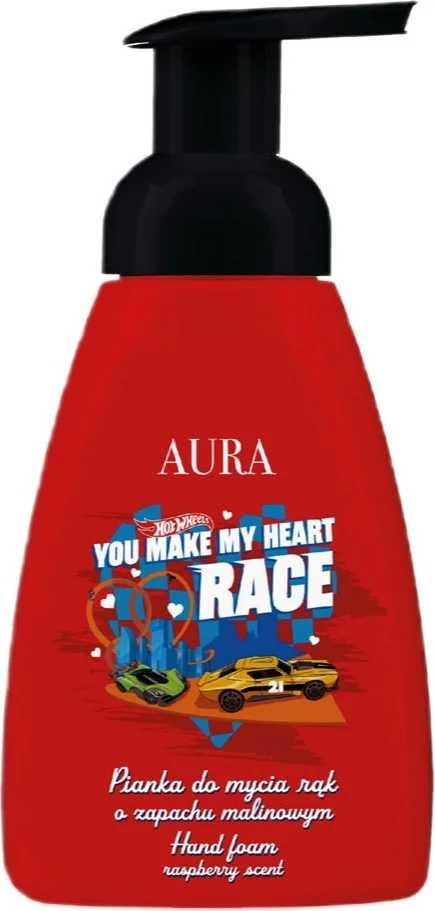 Shkumë për larje duarsh për fëmijë Aura Hot Wheels mjedër 300ml