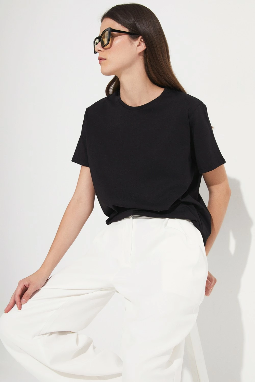 Bluzë June me shpinë të gjatë 100% pambuk