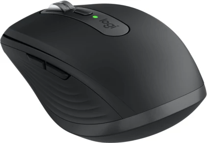 Maus Logitech MX Anywhere 3S Business, wireless, silent click, Logi Bolt USB receiver, Bluetooth LE, 200–8000 DPI, bateri e rikarikueshme, grafit