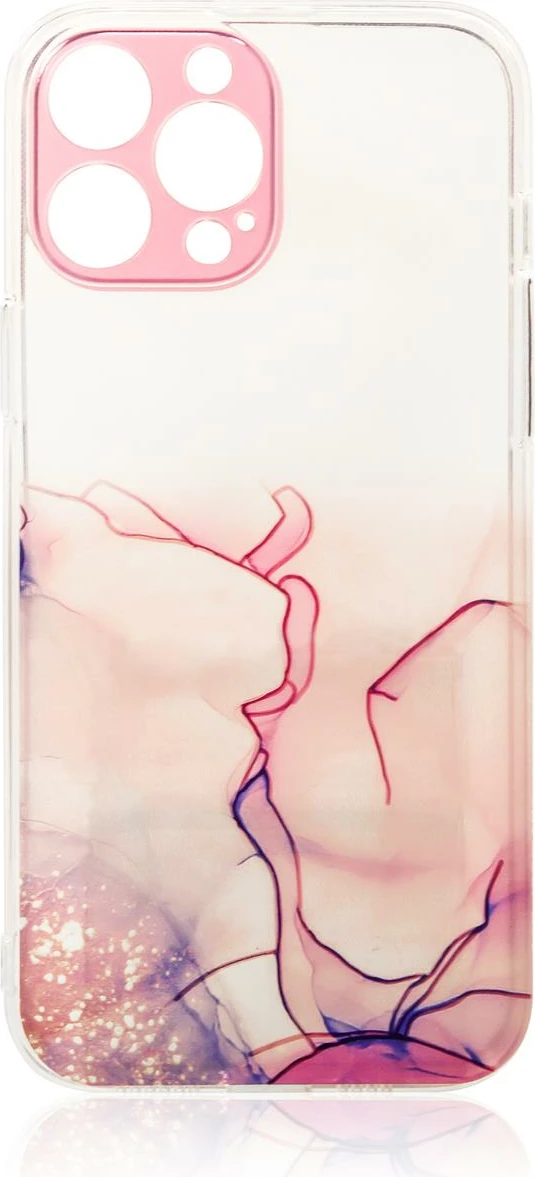 Mbështjellës Hurtel Marble Case për Samsung Galaxy A12 5G, Rozë