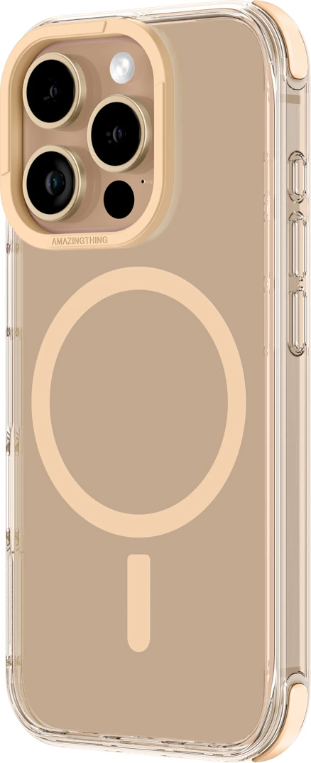 Mbështjellës AmazingThing Omni Mag Case për iPhone 16 Pro, rozë e artë