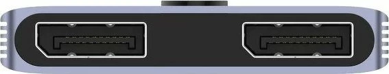 Switch DisplayPort Unitek V1609A DP 1.4 8K 2-në-1 bidirectional, argjendtë, set 1 copë