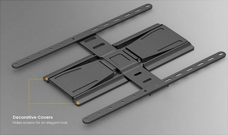 Mbajtëse muri për TV/monitor Equip 43"-90", VESA 100x200-600x400, 50 kg, e zezë
