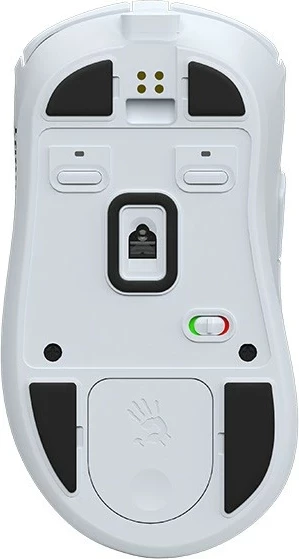 Maus gaming A4Tech Bloody R73 ULTRA DUO Nyx Mirage, pa tela, RGB, i bardhë