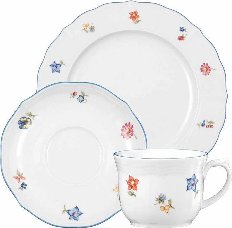 Set kafeje porcelani Seltmann Sonate Nostalgia për 6 persona, i bardhë