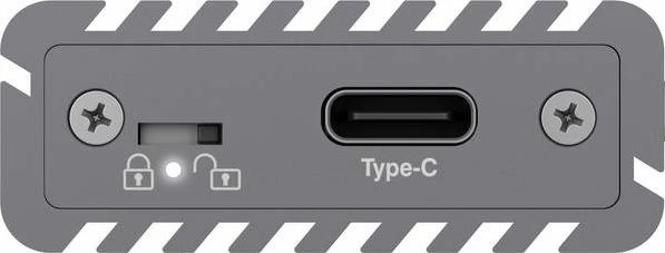 Kasë e jashtme për SSD M.2 NVMe Icy Box IB-1817M-C31, USB-C 3.2 Gen 2 10Gbps, gri