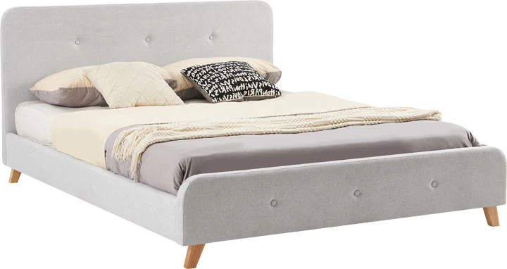 Krevat dopio Restel, ngjyrë gri, 160x200cm