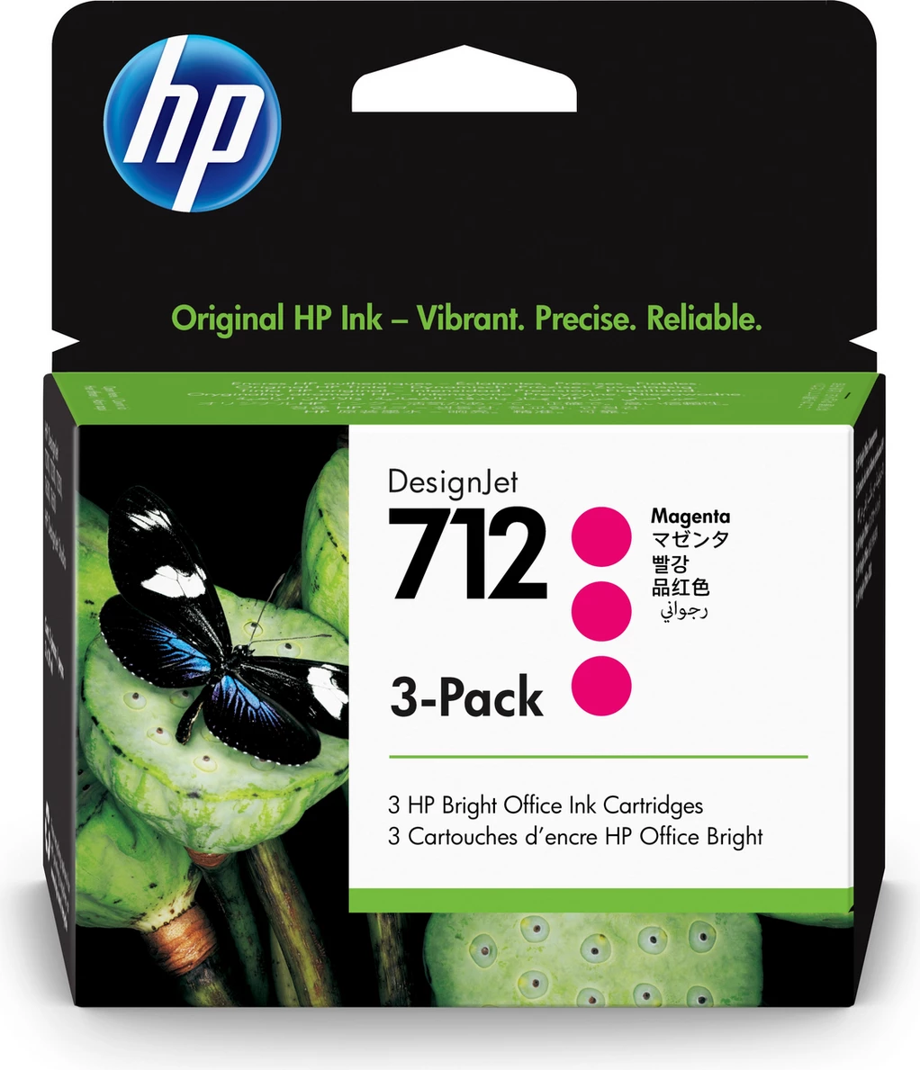 Kartush boje HP 712 (3ED78A) 29 ml, magenta, 3-pack